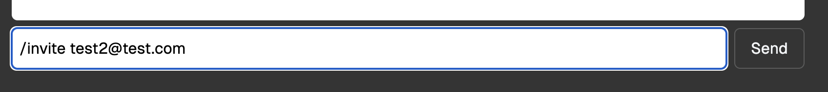invite user slash command